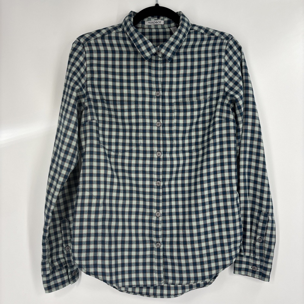 Toad & Co. Women's Plaid Wool Blend Flannel Shirt - Size Small